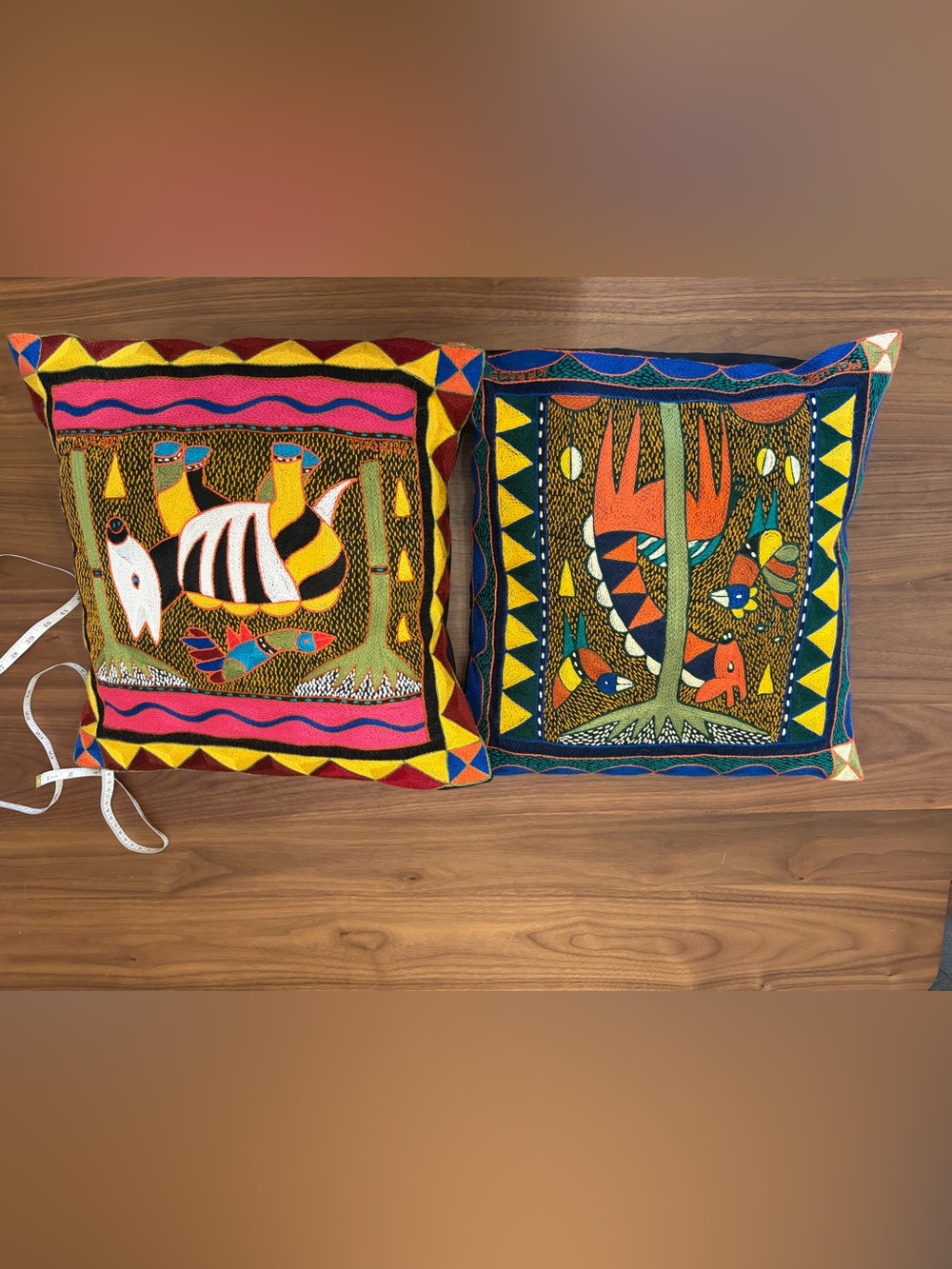Kaross Hand Embroidered Pillow